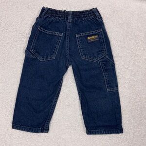 Vintage OshKosh B'gosh Dark Blue Kids carpenter cotton Jeans 2t